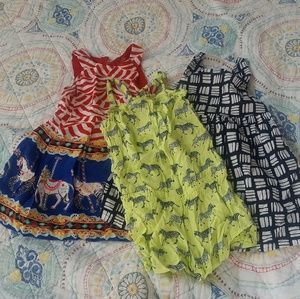 Bundle of 3 - Girls 2T Dresses and Romper